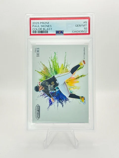 2025 Panini Prizm Color Blast Paul Skenes, PSA 10