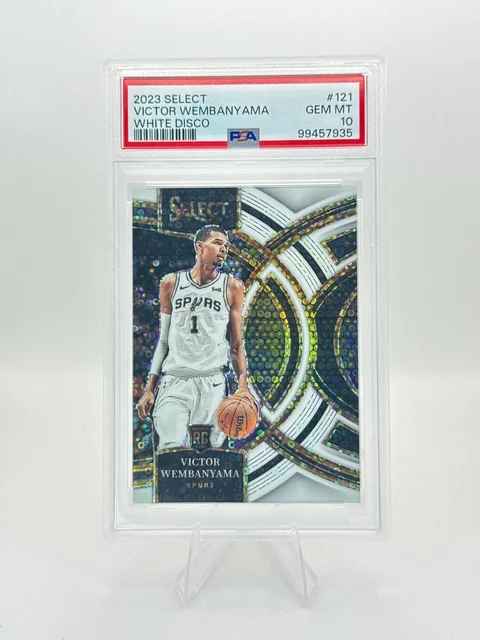 2023-24 Panini Select White Disco Victor Wembanyama /75, PSA 10